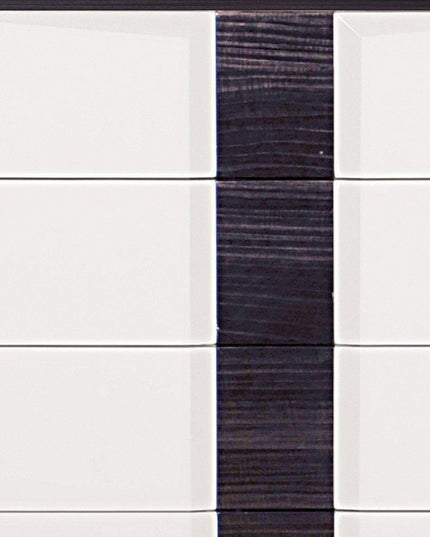 White And Grey Chest With 5 Drawer