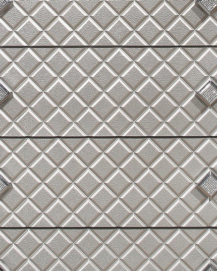 Champagne Toned Chest With Tapered Acrylic Legs And 5 Drawers