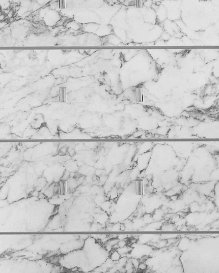 Modern White Chest With 5 Faux Marble Detailed Front Drawer.