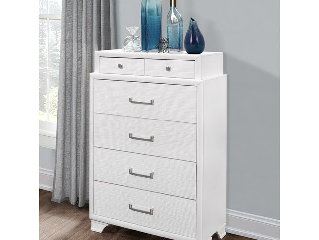 White Chest With 6 Drawers