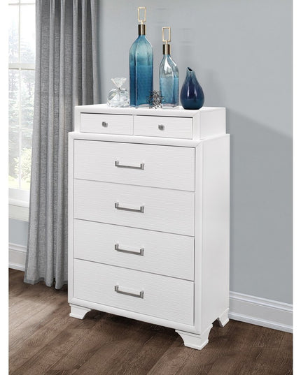 White Chest With 6 Drawers