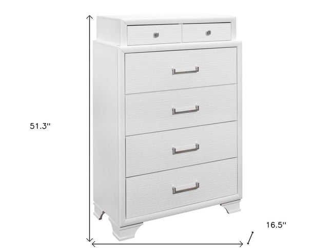 White Chest With 6 Drawers