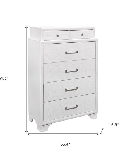 White Chest With 6 Drawers