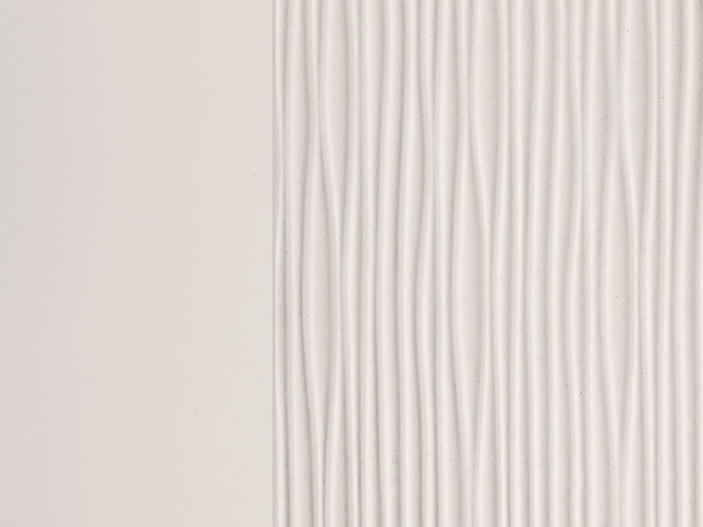 27" White Wood Two Drawer Nightstand