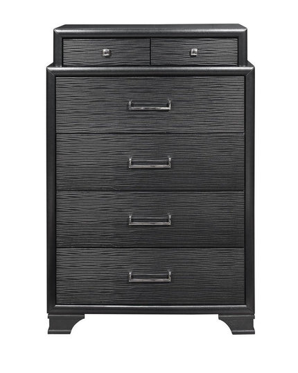 Grey Chest With 6 Drawers
