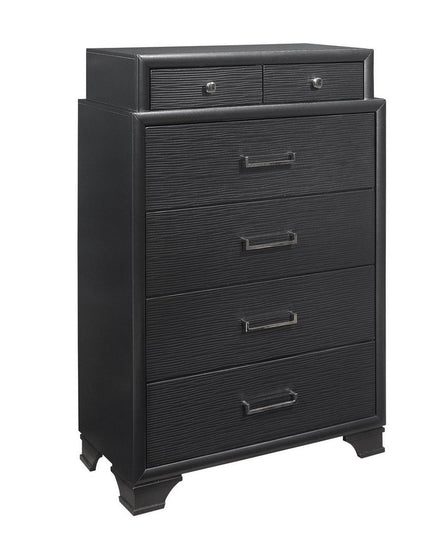 Grey Chest With 6 Drawers