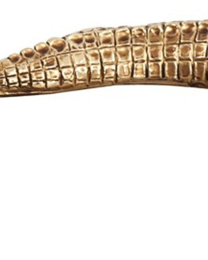 Golden Crocodile Brass Finish Sculpture
