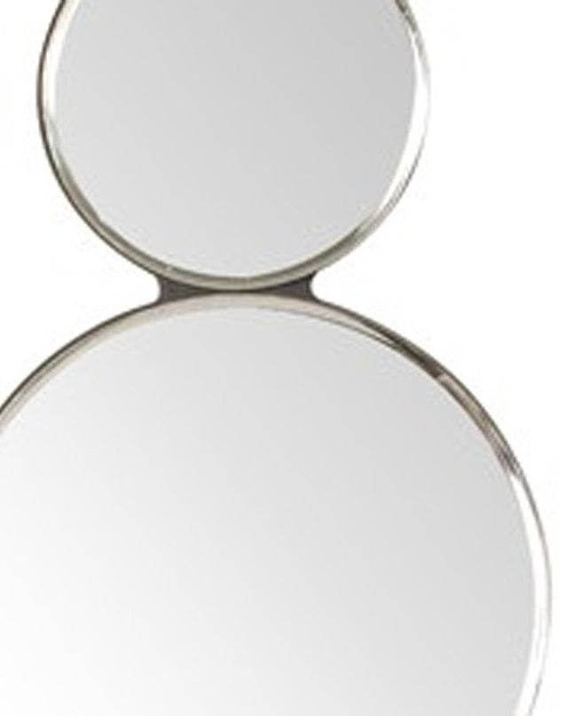 Silver and Clear Modern Bling Mirrored Wall Sconce