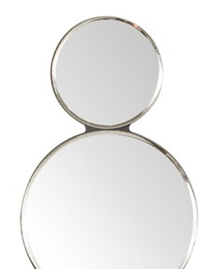 Silver and Clear Modern Bling Mirrored Wall Sconce