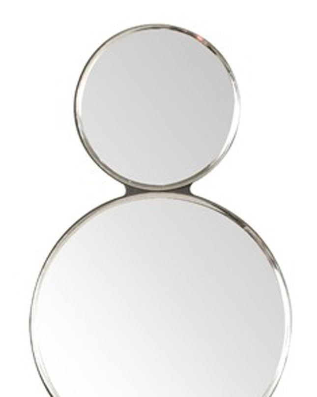 Silver and Clear Modern Bling Mirrored Wall Sconce