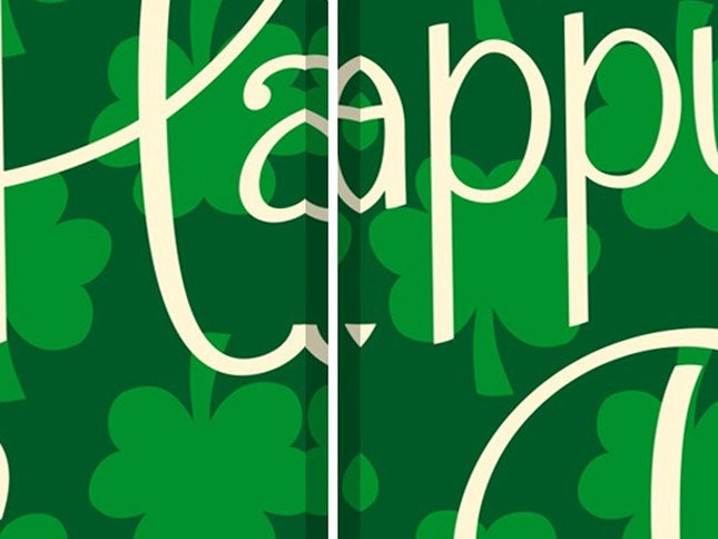 72" Green and White CanvasFolding Three Panel Screen Room Divider