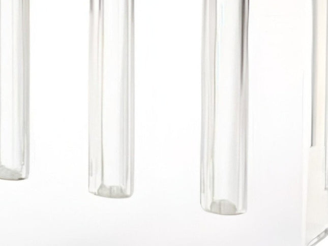 7" Clear Crystal Clear Square Table Vase