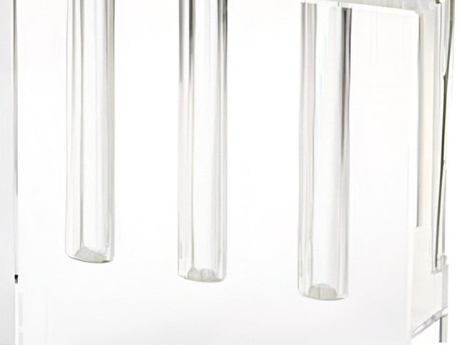 7" Clear Crystal Clear Square Table Vase