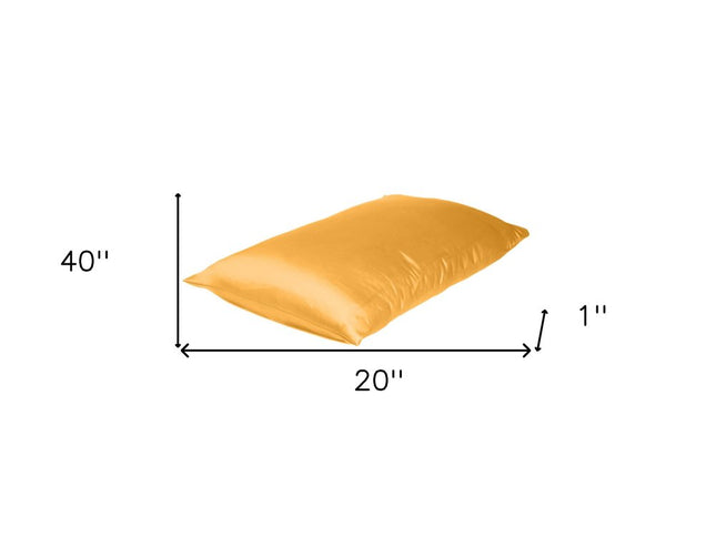 Apricot Dreamy Silky Satin King Size Pillowcase