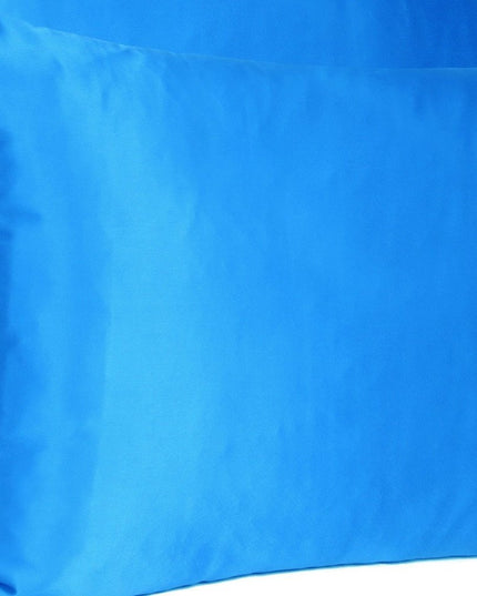 Blue Dreamy Set Of 2 Silky Satin King Pillowcases