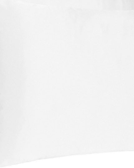 White Dreamy Set Of 2 Silky Satin King Pillowcases