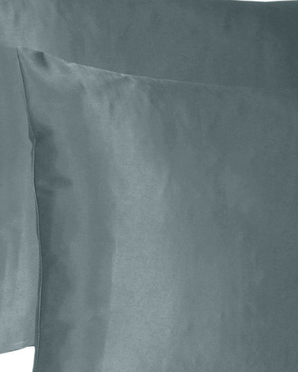 Gray Dreamy Set Of 2 Silky Satin King Pillowcases