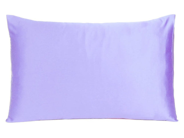 Purple Dreamy Set Of 2 Silky Satin King Pillowcases