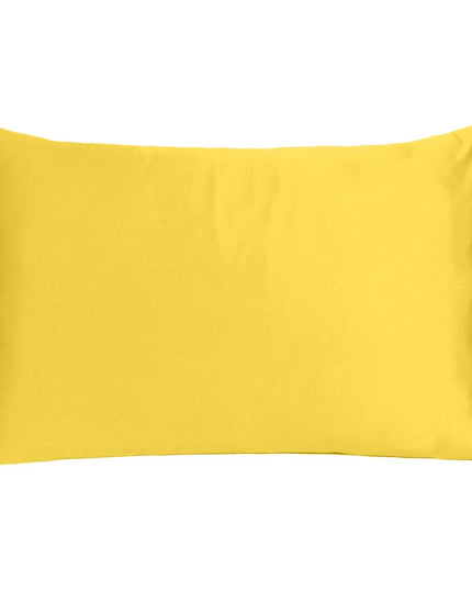 Lemon Dreamy Set Of 2 Silky Satin King Pillowcases