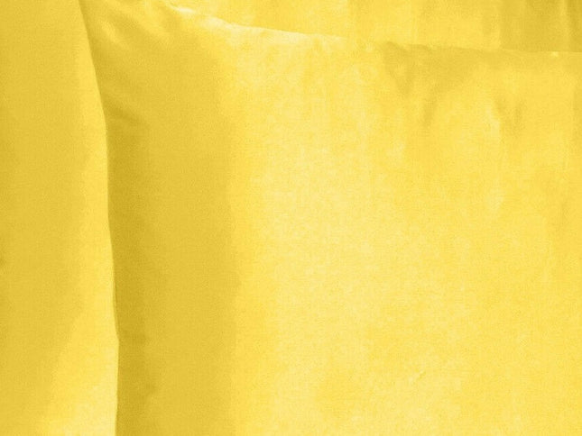 Lemon Dreamy Set Of 2 Silky Satin King Pillowcases