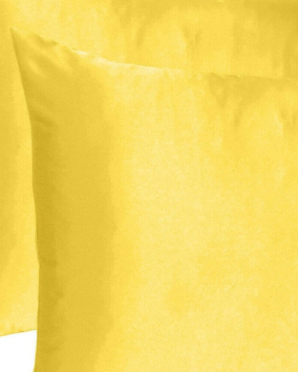 Lemon Dreamy Set Of 2 Silky Satin King Pillowcases