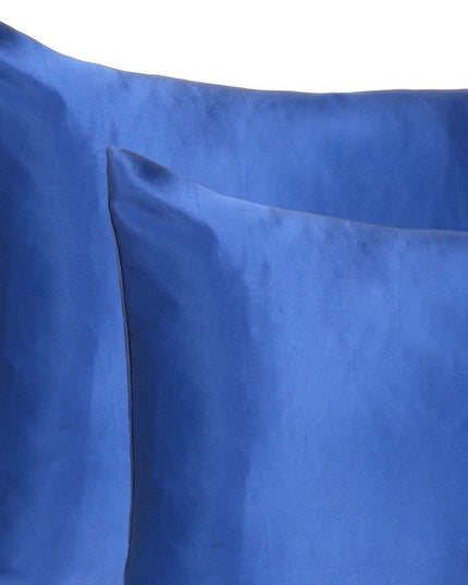 Navy Blue Dreamy Set Of 2 Silky Satin King Pillowcases