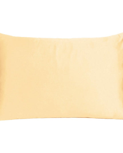 Pale Peach Dreamy Set Of 2 Silky Satin King Pillowcases