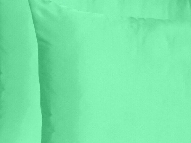 Green Dreamy Set Of 2 Silky Satin King Pillowcases