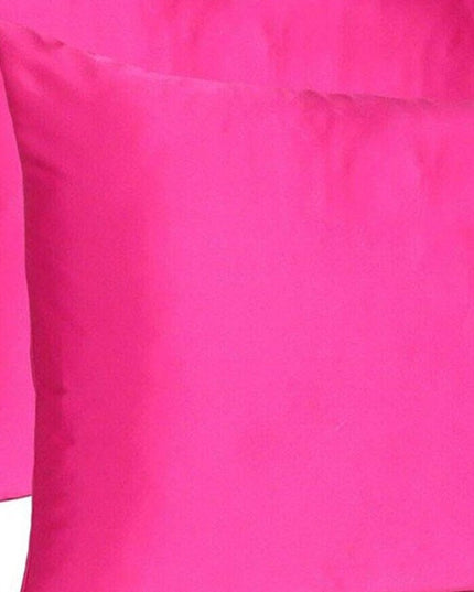 Fuchsia Dreamy Set Of 2 Silky Satin King Pillowcases