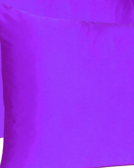 Bright Purple Dreamy Set Of 2 Silky Satin King Pillowcases
