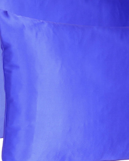 Royal Blue Dreamy Set Of 2 Silky Satin King Pillowcases