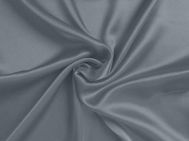 Dark Gray Dreamy Set Of 2 Silky Satin King Pillowcases