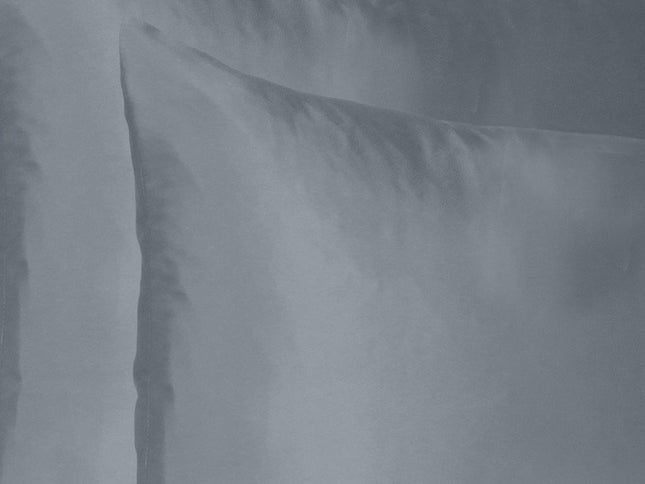 Dark Gray Dreamy Set Of 2 Silky Satin King Pillowcases