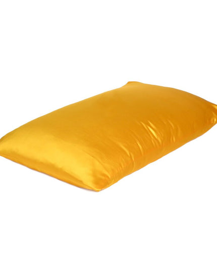 Goldenrod Dreamy Set Of 2 Silky Satin King Pillowcases