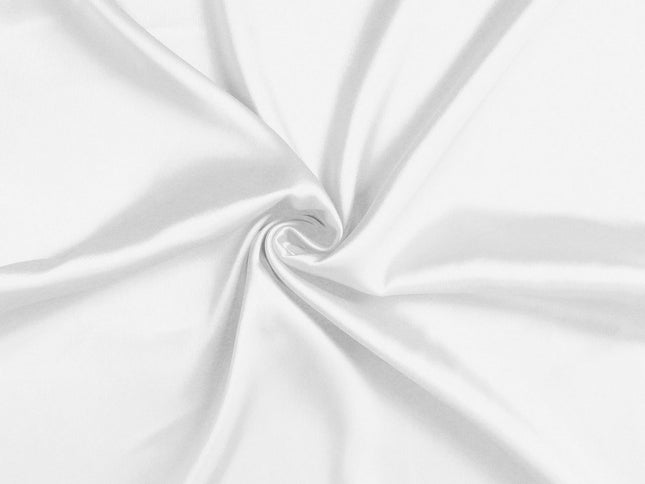 Set Of Two White Silky Satin Standard Pillowcases