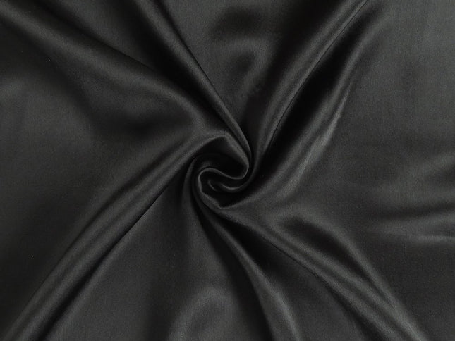 Black Dreamy Set Of 2 Silky Satin Standard Pillowcases