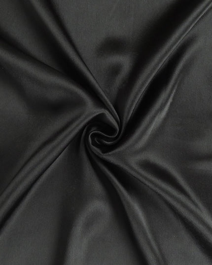 Black Dreamy Set Of 2 Silky Satin Standard Pillowcases