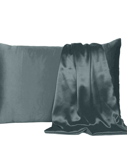 Two Piece Gray Satin