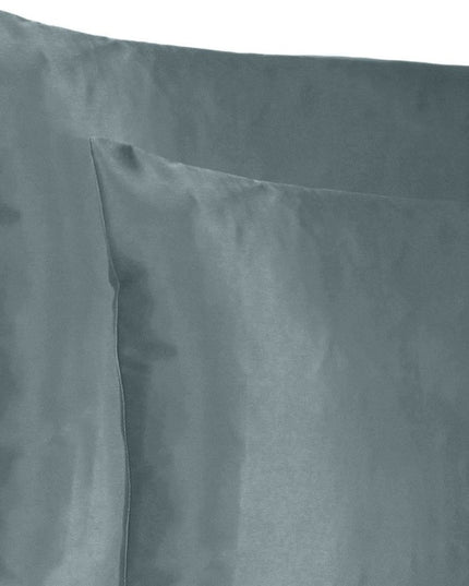 Two Piece Gray Satin