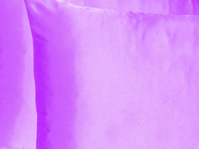 Violet Dreamy Set Of 2 Silky Satin Standard Pillowcases