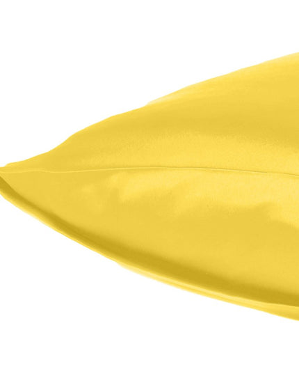 Lemon Dreamy Set Of 2 Silky Satin Standard Pillowcases