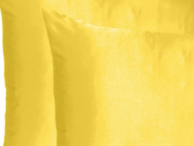 Lemon Dreamy Set Of 2 Silky Satin Standard Pillowcases