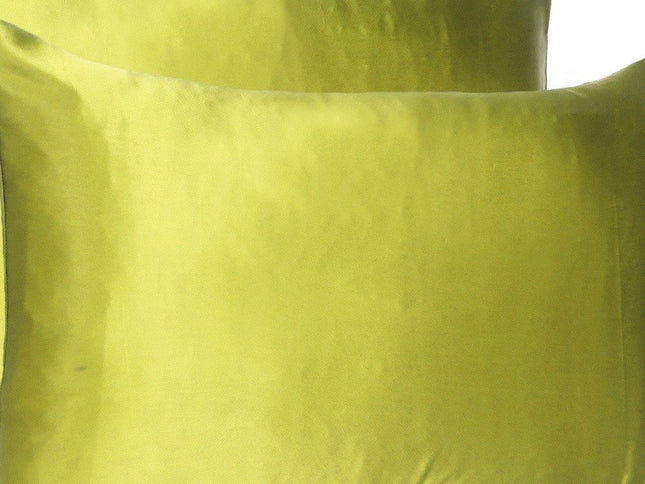 Lemongrass Dreamy Set Of 2 Silky Satin Standard Pillowcases