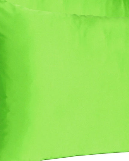 Bright Green Dreamy Set Of 2 Silky Satin Standard Pillowcases