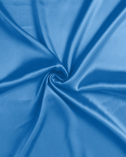 Bright Blue Dreamy Set Of 2 Silky Satin Standard Pillowcases