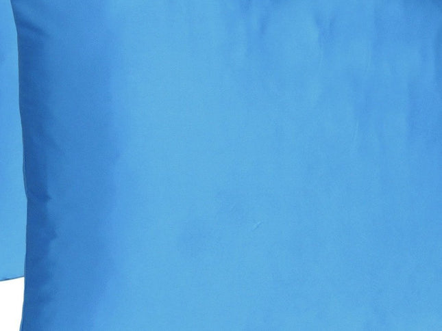 Bright Blue Dreamy Set Of 2 Silky Satin Standard Pillowcases