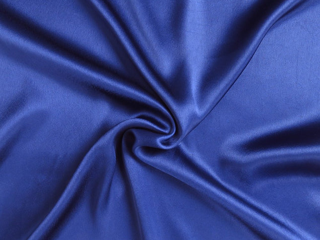 Navy Blue Dreamy Set Of 2 Silky Satin Standard Pillowcases