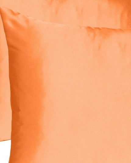 Orange Dreamy Set Of 2 Silky Satin Standard Pillowcases