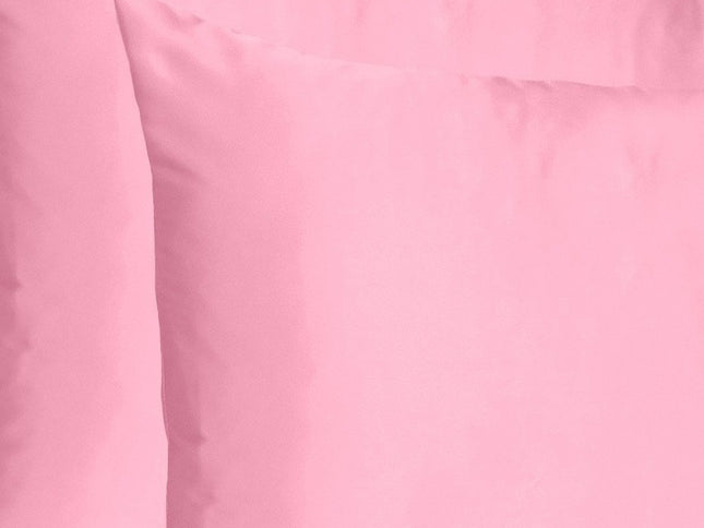 Set Of Two Pink Rose Dreamy Silky Satin Standard Pillowcases
