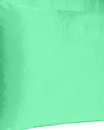 Green Dreamy Set Of 2 Silky Satin Standard Pillowcases